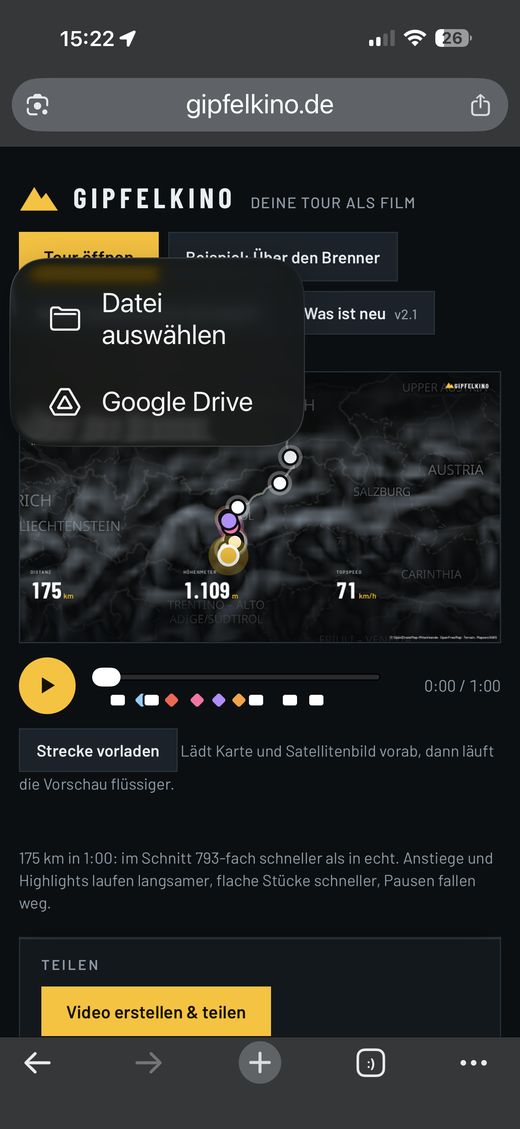 1. „Datei auswählen“